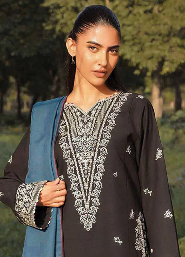 Whisper Garden by Seran Embroidered Khaddar Suit Unstitched 3 Piece SRN24WG D-03 Rave - Winter Collection