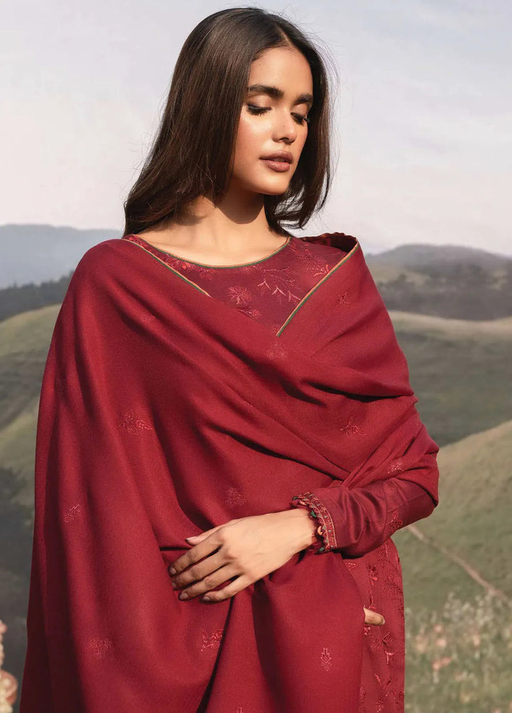 Whisper Garden by Seran Embroidered Viscose Suit Unstitched 3 Piece SRN24WG D-05 Kamelia - Winter Collection