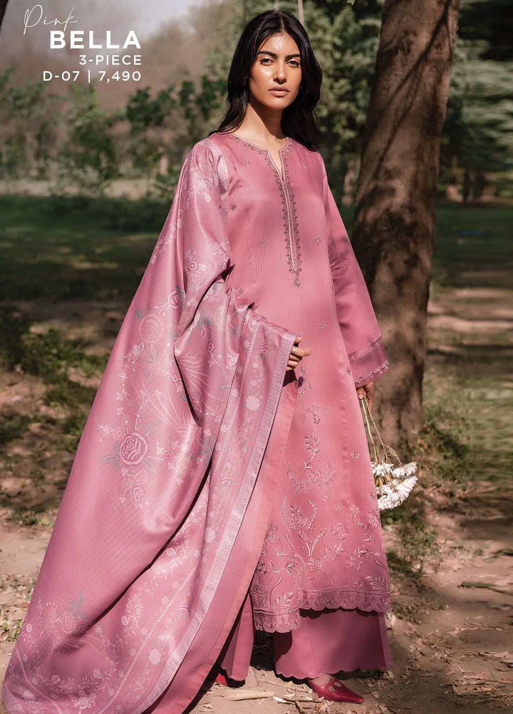 Whisper Garden by Seran Embroidered Viscose Suit Unstitched 3 Piece SRN24WG D-07 Bella - Winter Collection