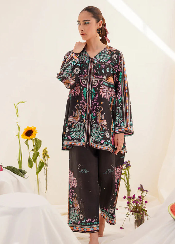 Wild Flower by Sahar Pret Printed Cambric 2 Piece Suit Celestia Noir