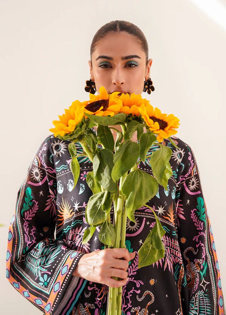 Wild Flower by Sahar Pret Printed Cambric 2 Piece Suit Celestia Noir