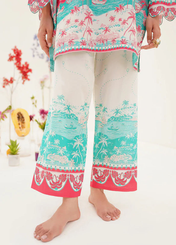 Wild Flower by Sahar Pret Printed Cambric 2 Piece Suit Island drift