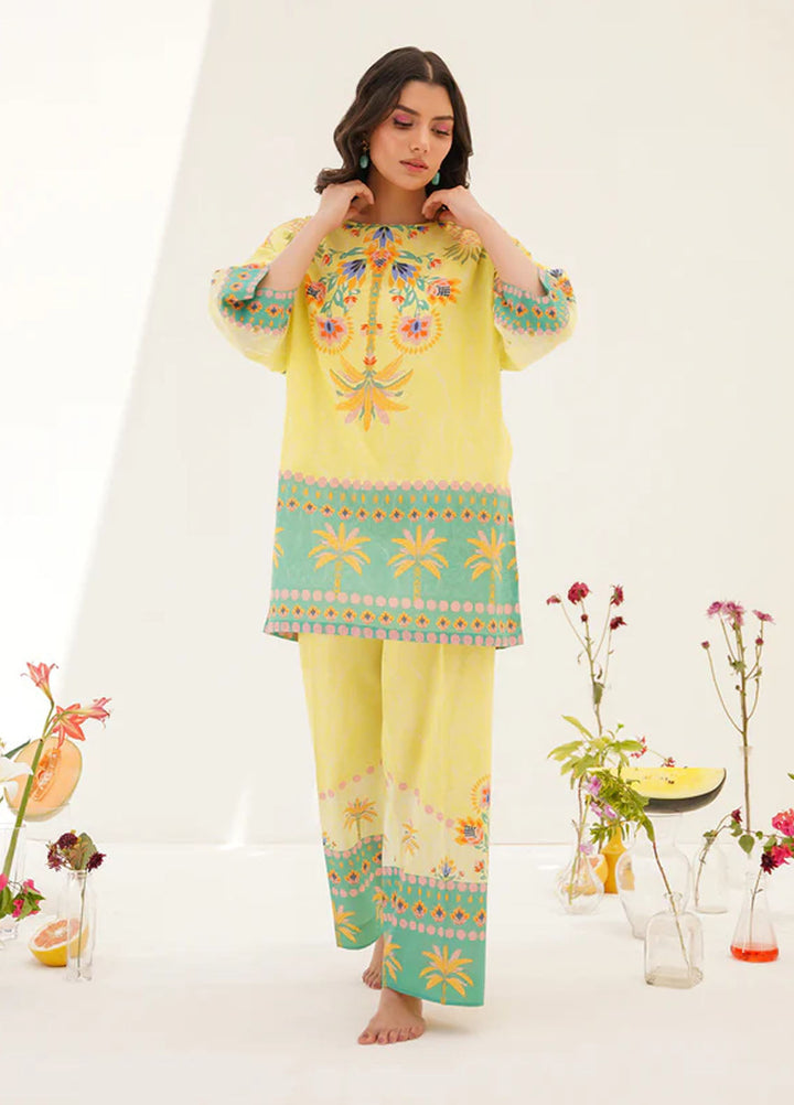 Wild Flower by Sahar Pret Printed Cambric 2 Piece Suit Sunlit serenity