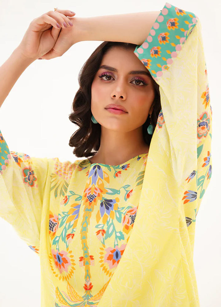 Wild Flower by Sahar Pret Printed Cambric 2 Piece Suit Sunlit serenity
