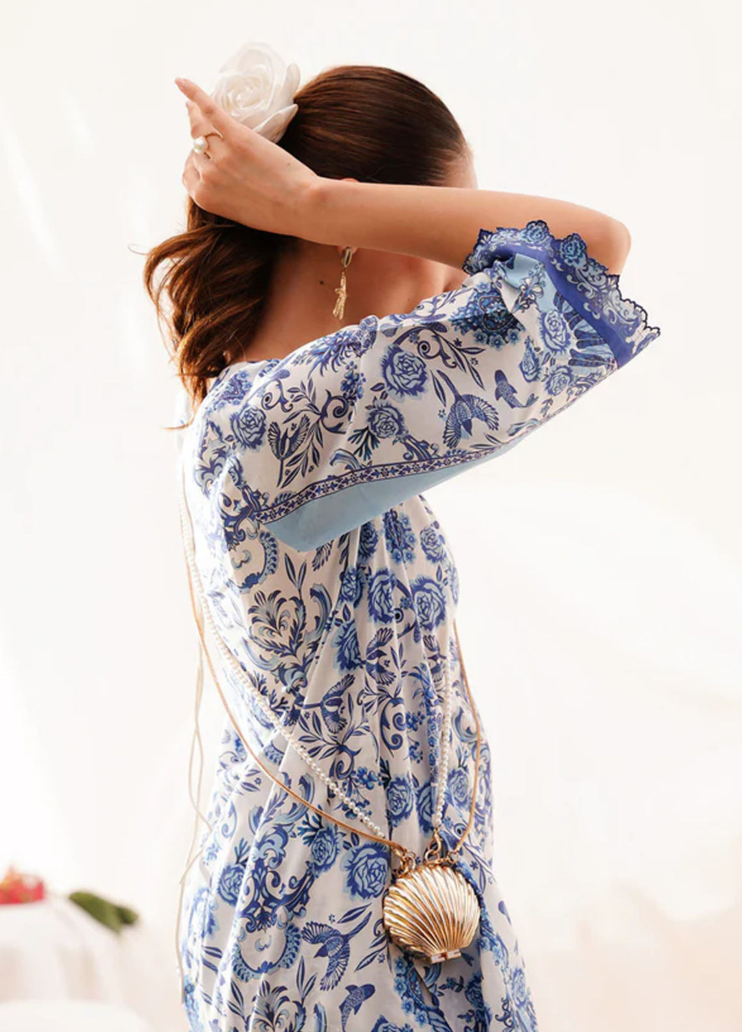 Wild Flower by Sahar Pret Printed Cambric 2 Piece Suit Tropical Royale