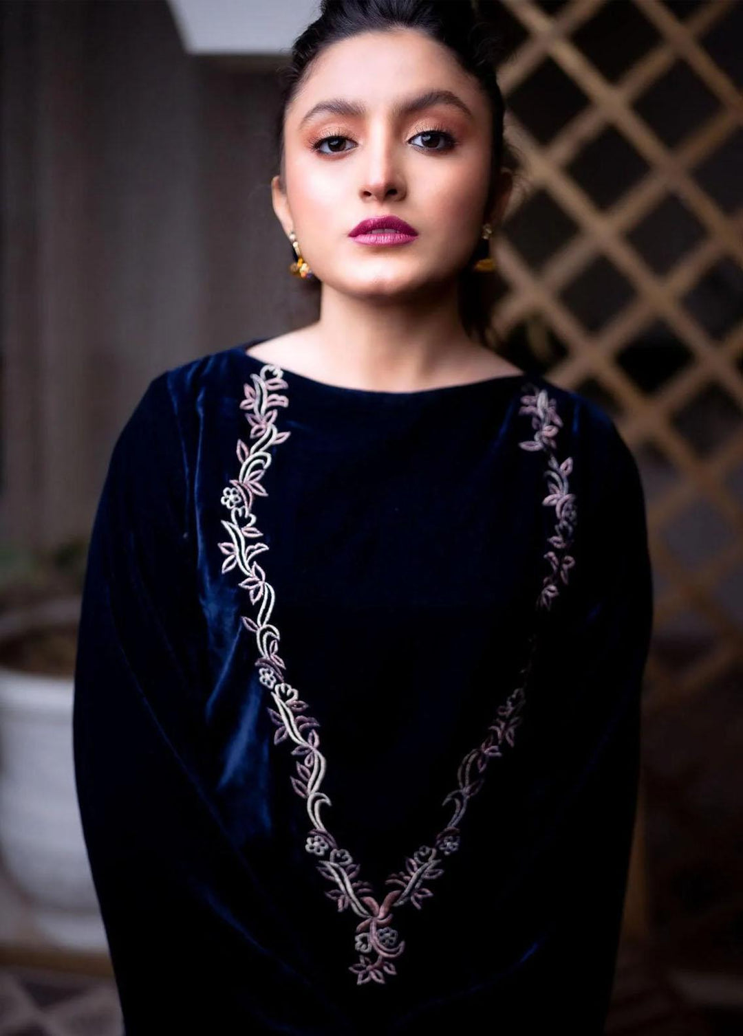 PSK Couture Pret Premium Velvet 3 Piece Suit THE PEACOCK