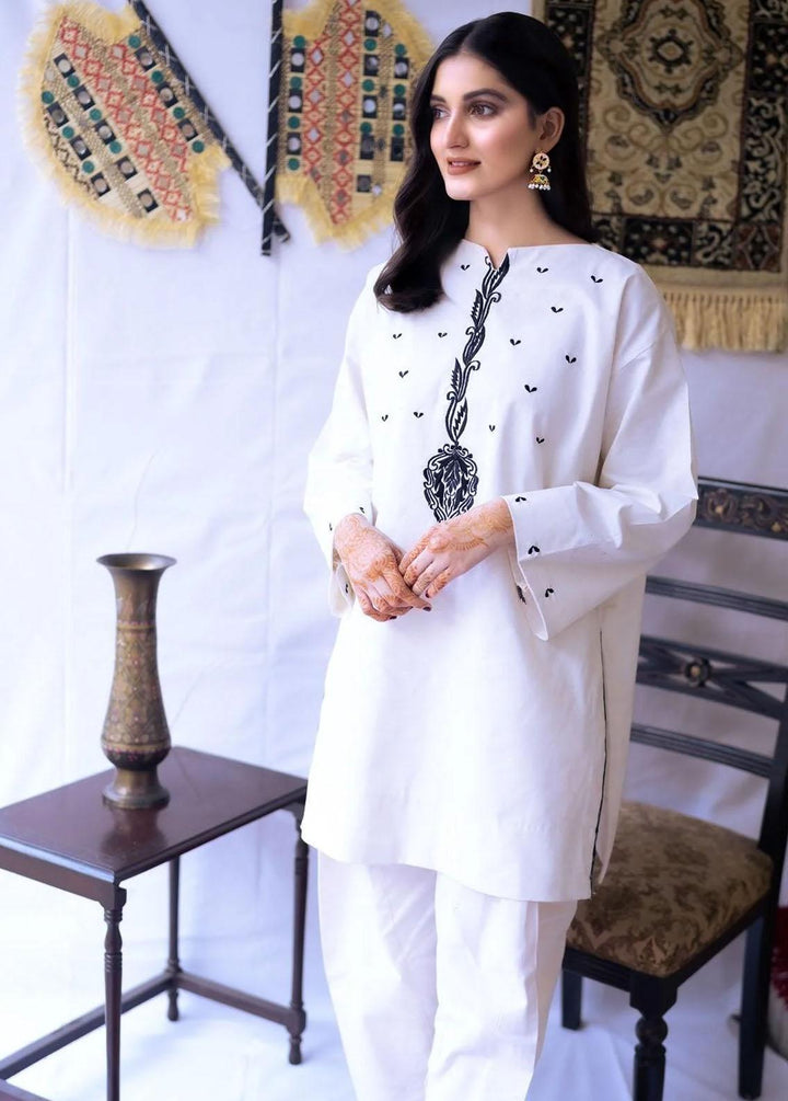 PSK Couture Pret Premium Karandi 2 Piece Suit THE SWAN