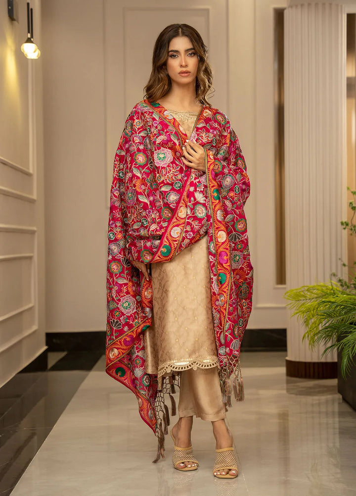 Wisaah by Zouj Katan Silk Shawl ZJ24WS Kohinoor - Winter Collection