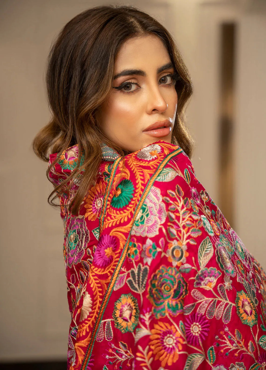 Wisaah by Zouj Katan Silk Shawl ZJ24WS Kohinoor - Winter Collection