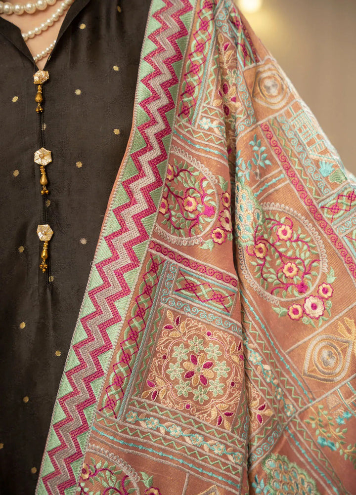 Wisaah by Zouj Missouri Shawl ZJ24WS Mushk M - Winter Collection