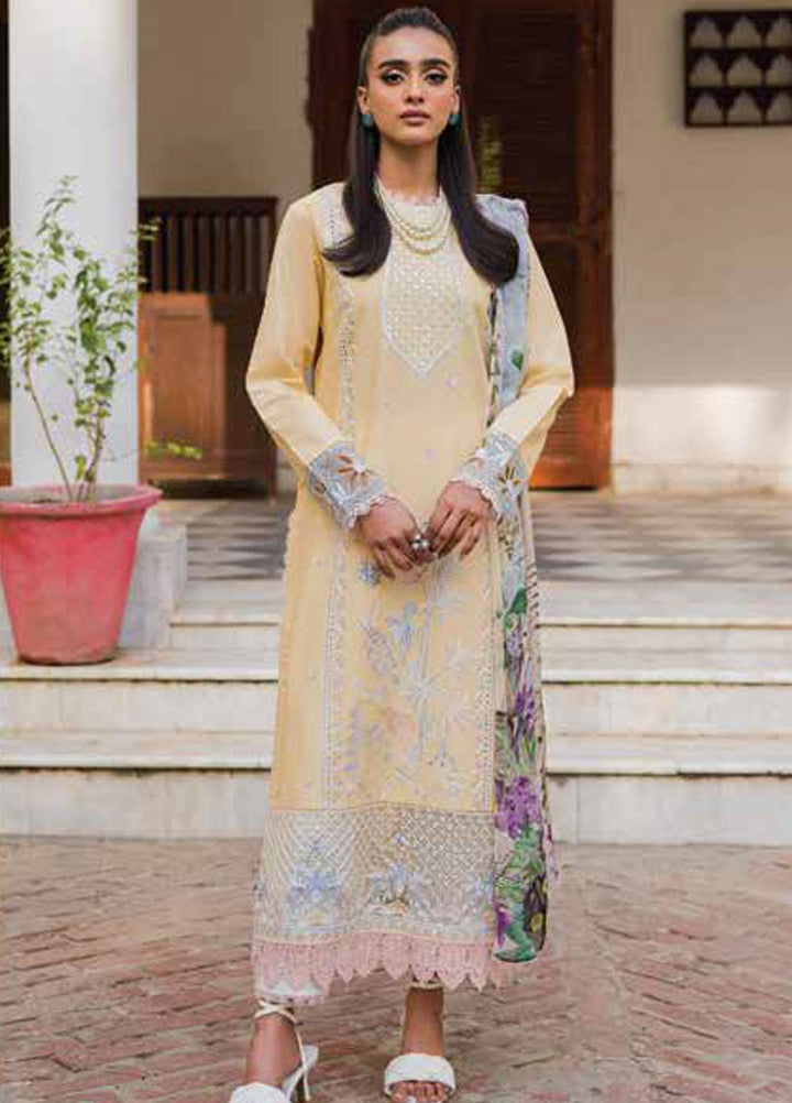 Wisteria By Roheenaz Embroidered Lawn Suits Unstitched 3 Piece RNZ23W RUNSS23021A Bahar - Spring / Summer Collection