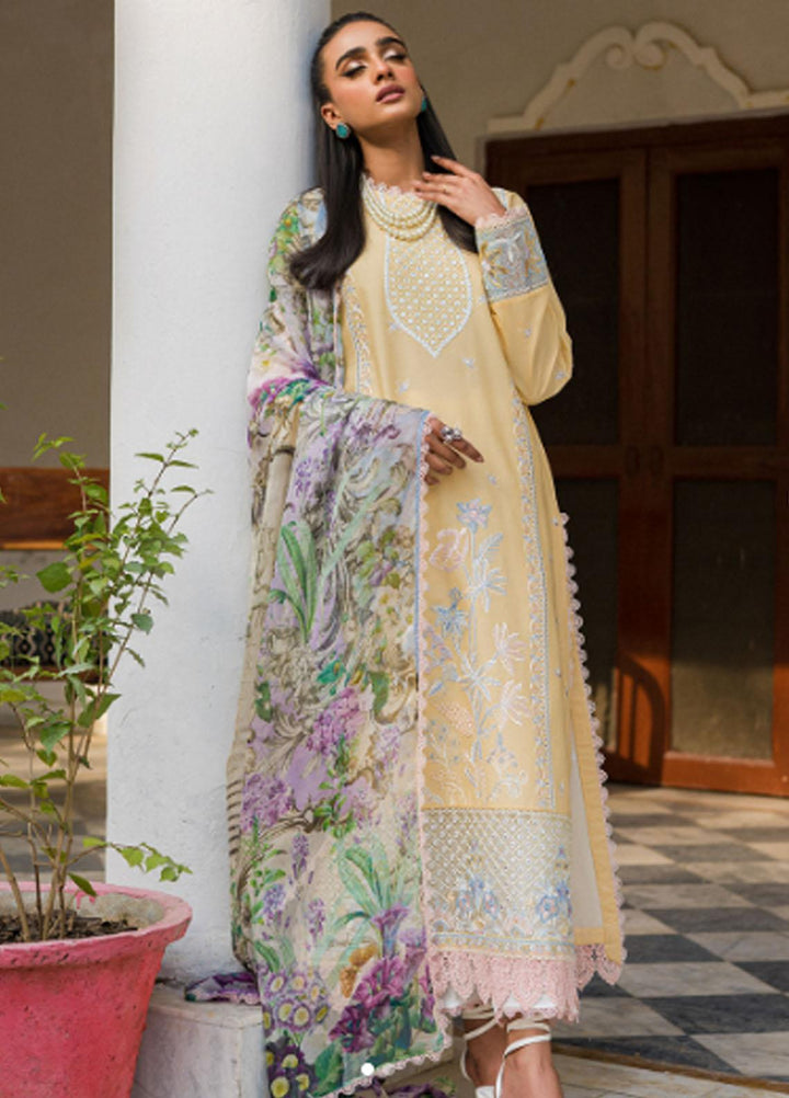 Wisteria By Roheenaz Embroidered Lawn Suits Unstitched 3 Piece RNZ23W RUNSS23021A Bahar - Spring / Summer Collection