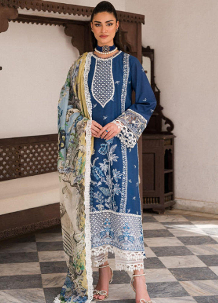 Wisteria By Roheenaz Embroidered Lawn Suits Unstitched 3 Piece RNZ23W RUNSS23021B Anahita - Spring / Summer Collection