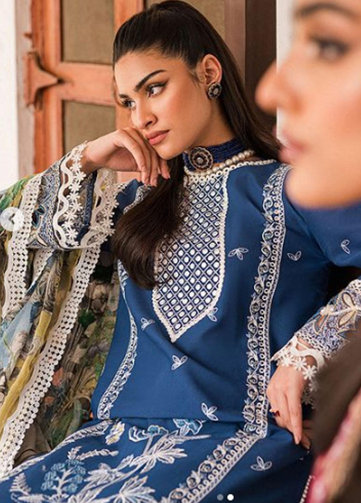 Wisteria By Roheenaz Embroidered Lawn Suits Unstitched 3 Piece RNZ23W RUNSS23021B Anahita - Spring / Summer Collection