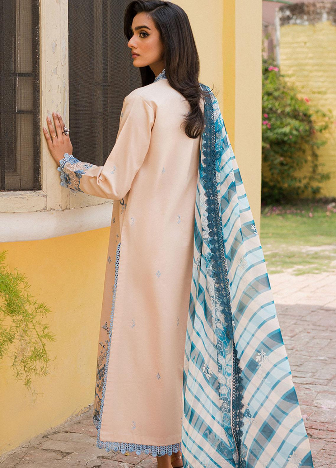 Wisteria By Roheenaz Embroidered Lawn Suits Unstitched 3 Piece RNZ23W RUNSS23022A Fariba - Spring / Summer Collection