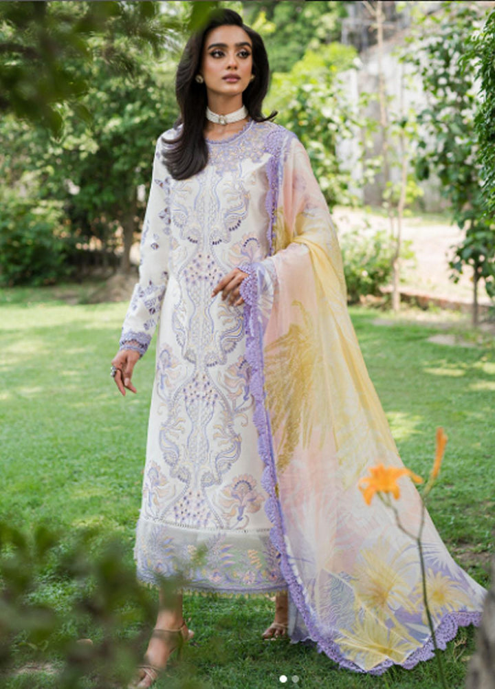 Wisteria By Roheenaz Embroidered Lawn Suits Unstitched 3 Piece RNZ23W RUNSS23023A Fatemeh - Spring / Summer Collection