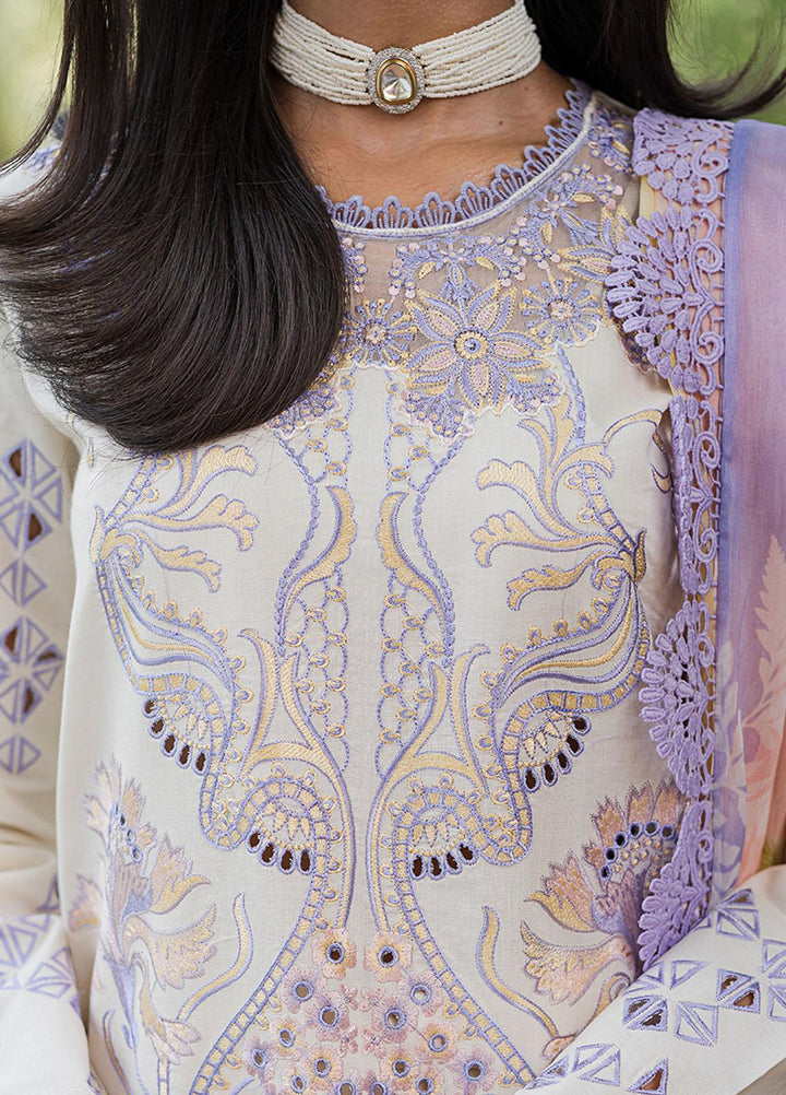 Wisteria By Roheenaz Embroidered Lawn Suits Unstitched 3 Piece RNZ23W RUNSS23023A Fatemeh - Spring / Summer Collection