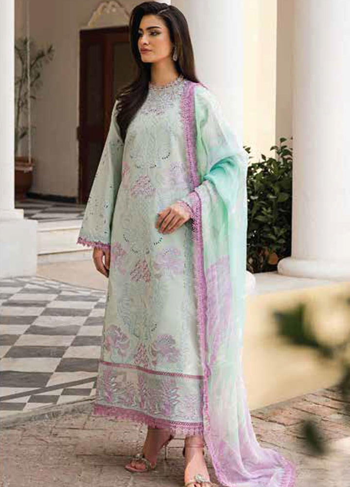 Wisteria By Roheenaz Embroidered Lawn Suits Unstitched 3 Piece RNZ23W RUNSS23023B Maryam - Spring / Summer Collection