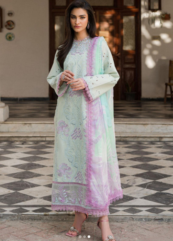 Wisteria By Roheenaz Embroidered Lawn Suits Unstitched 3 Piece RNZ23W RUNSS23023B Maryam - Spring / Summer Collection