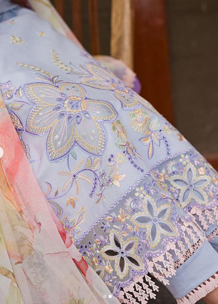 Wisteria By Roheenaz Embroidered Lawn Suits Unstitched 3 Piece RNZ23W RUNSS23024B Farah - Spring / Summer Collection