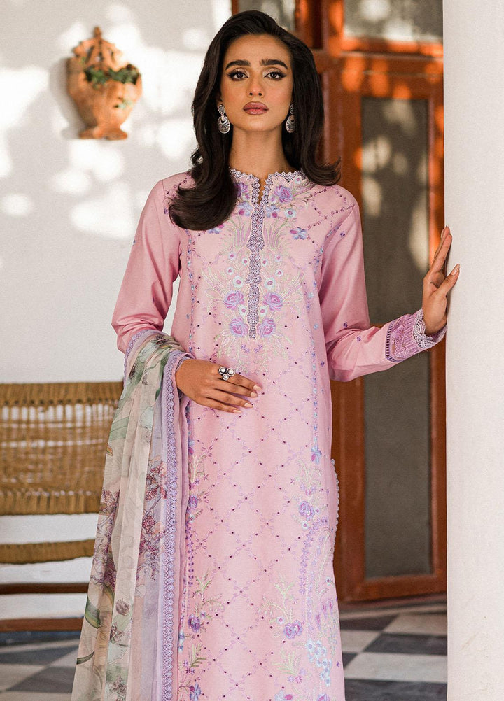 Wisteria By Roheenaz Embroidered Lawn Suits Unstitched 3 Piece RNZ23W RUNSS23025A Cyra - Spring / Summer Collection