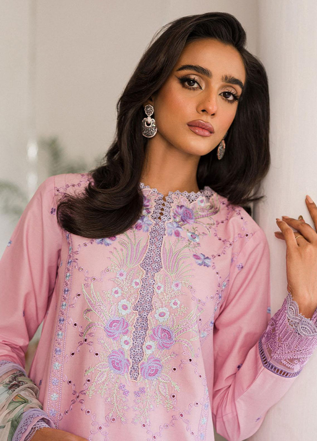Wisteria By Roheenaz Embroidered Lawn Suits Unstitched 3 Piece RNZ23W RUNSS23025A Cyra - Spring / Summer Collection