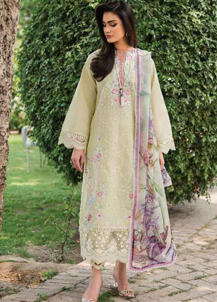 Wisteria By Roheenaz Embroidered Lawn Suits Unstitched 3 Piece RNZ23W RUNSS23025B Afsheen - Spring / Summer Collection