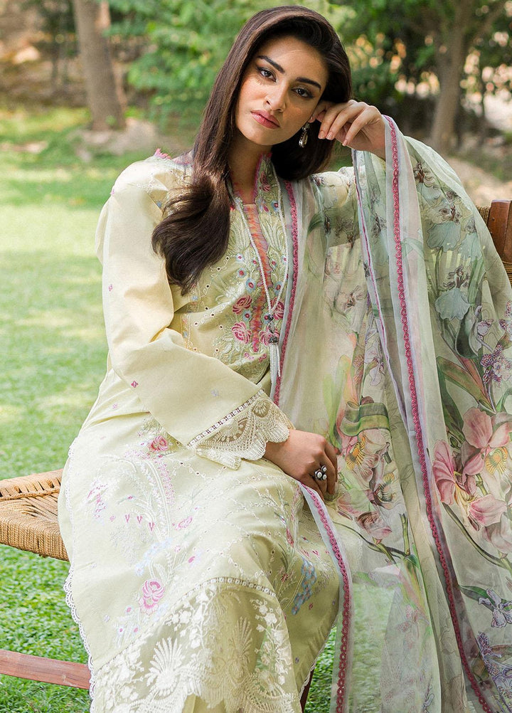 Wisteria By Roheenaz Embroidered Lawn Suits Unstitched 3 Piece RNZ23W RUNSS23025B Afsheen - Spring / Summer Collection