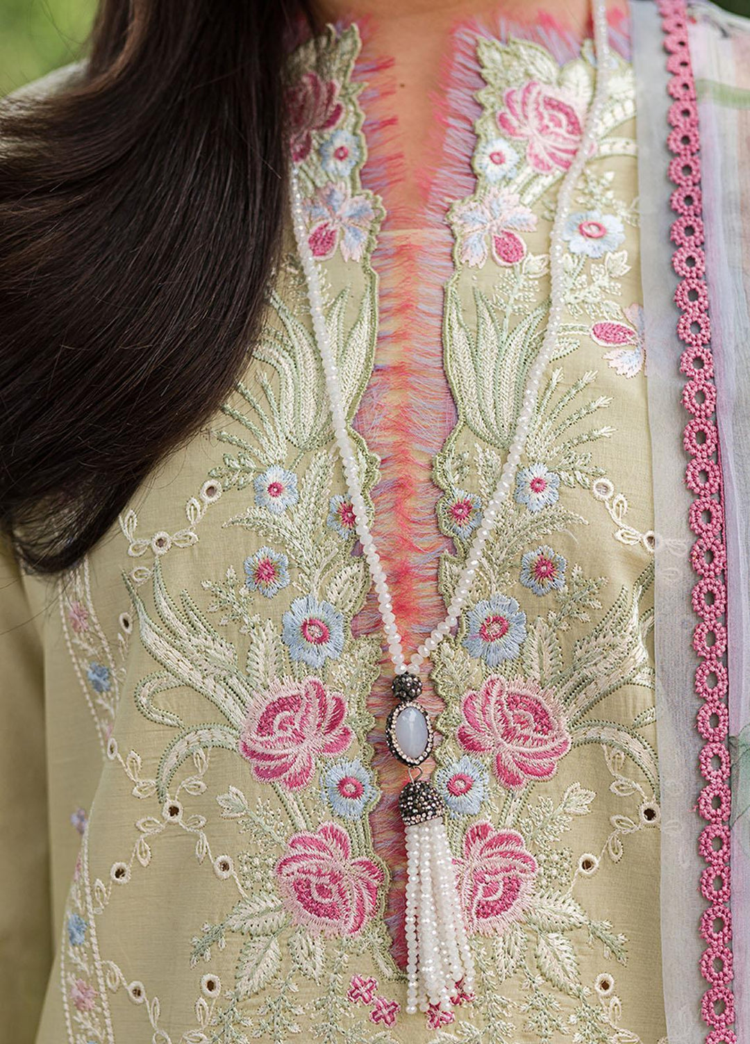 Wisteria By Roheenaz Embroidered Lawn Suits Unstitched 3 Piece RNZ23W RUNSS23025B Afsheen - Spring / Summer Collection