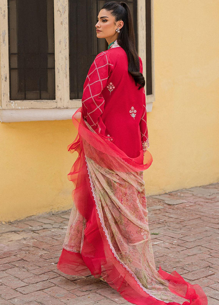 Wisteria By Roheenaz Embroidered Lawn Suits Unstitched 3 Piece RNZ23W RUNSS23026A Almas - Spring / Summer Collection