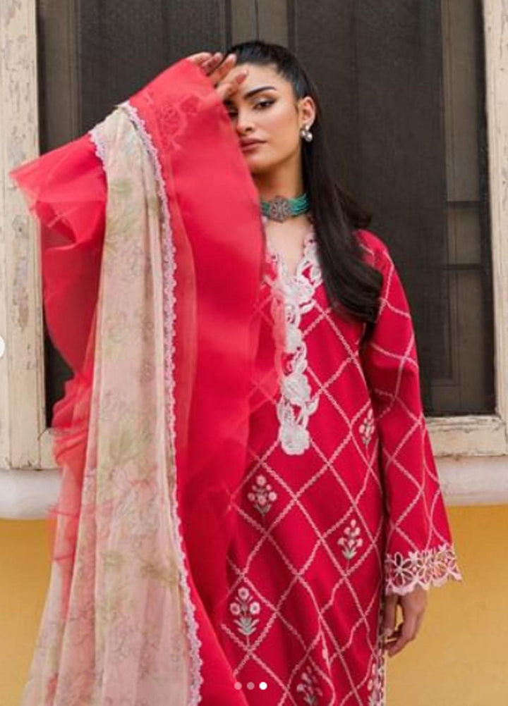 Wisteria By Roheenaz Embroidered Lawn Suits Unstitched 3 Piece RNZ23W RUNSS23026A Almas - Spring / Summer Collection