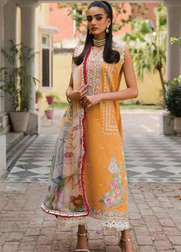 Wisteria By Roheenaz Embroidered Lawn Suits Unstitched 3 Piece RNZ23W RUNSS23027A Elaheh - Spring / Summer Collection