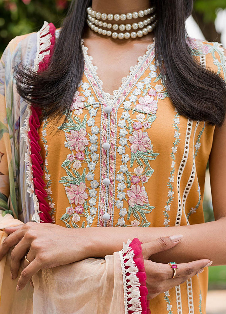 Wisteria By Roheenaz Embroidered Lawn Suits Unstitched 3 Piece RNZ23W RUNSS23027A Elaheh - Spring / Summer Collection