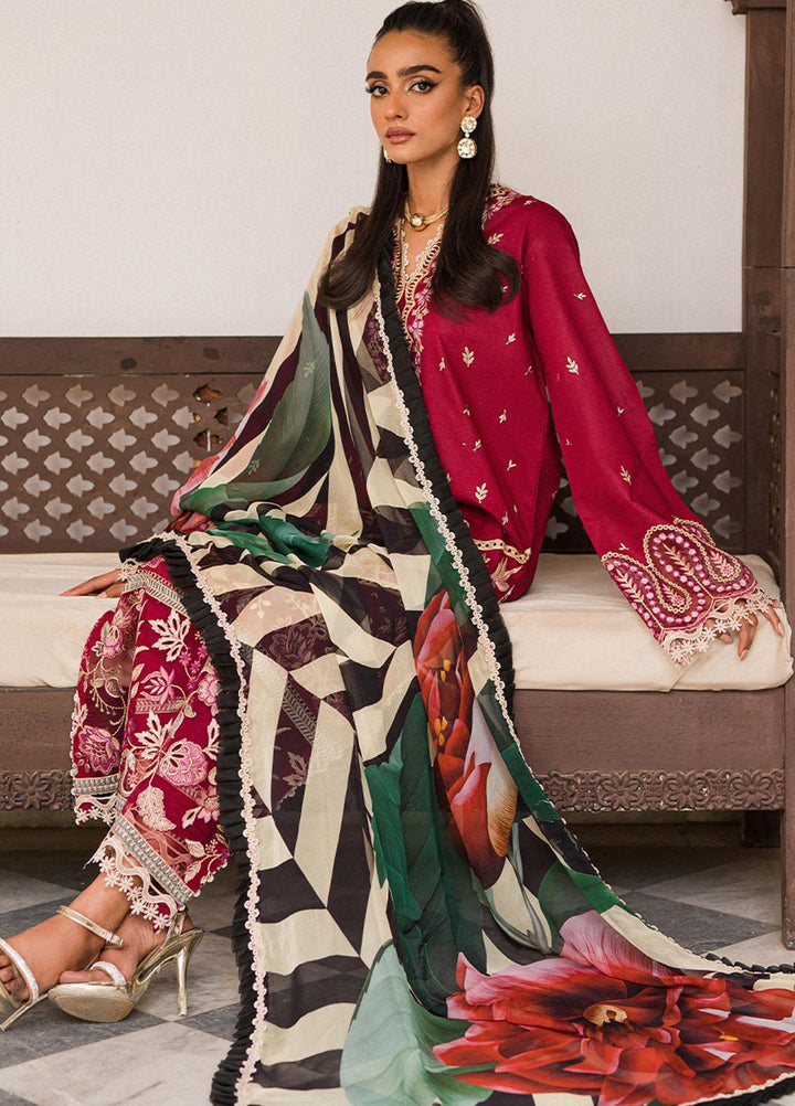 Wisteria By Roheenaz Embroidered Lawn Suits Unstitched 3 Piece RNZ23W RUNSS23028A Gohar - Spring / Summer Collection