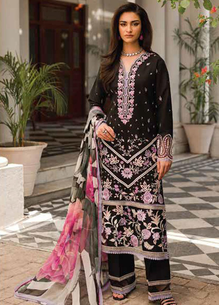 Wisteria By Roheenaz Embroidered Lawn Suits Unstitched 3 Piece RNZ23W RUNSS23028B Hayat - Spring / Summer Collection