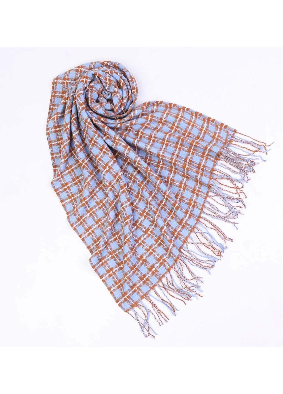 Abaya pk  Woolen  Hijab ABA22WH BLUE SLASH - Woolen Hijabs