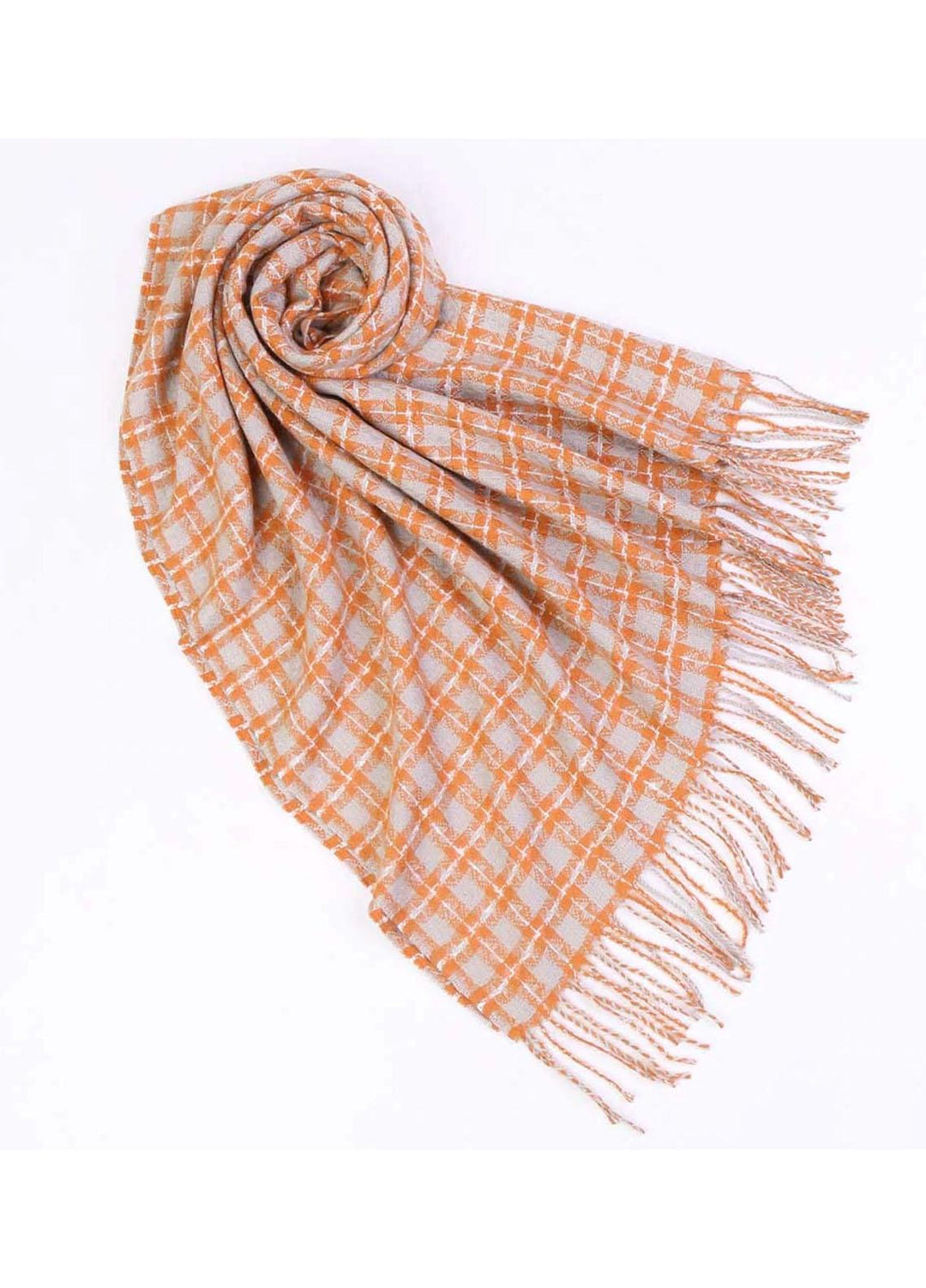 Abaya pk  Woolen  Hijab ABA22WH ORANGE SLASH - Woolen Hijabs