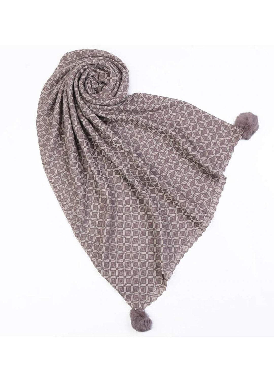 Abaya pk  Woolen  Hijab ABA22WH GREY TRANSVERSE - Woolen Hijabs