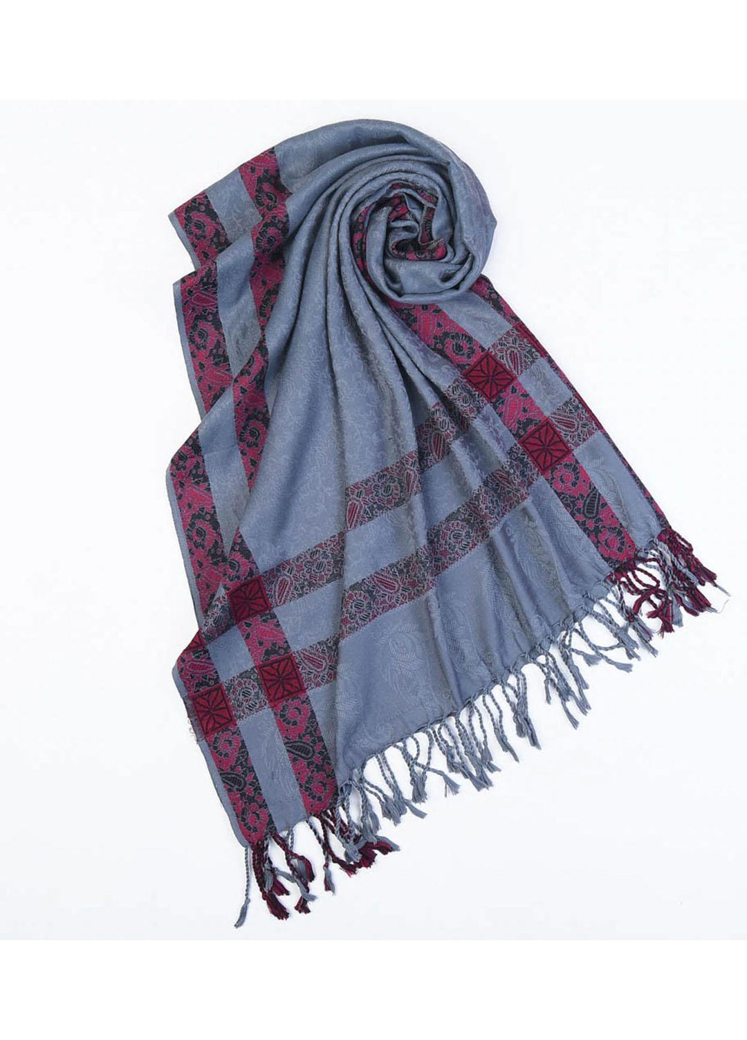 Abaya pk  Pashmina  Hijab ABA22WH DIM GREY PASHMINA - Woolen Hijabs