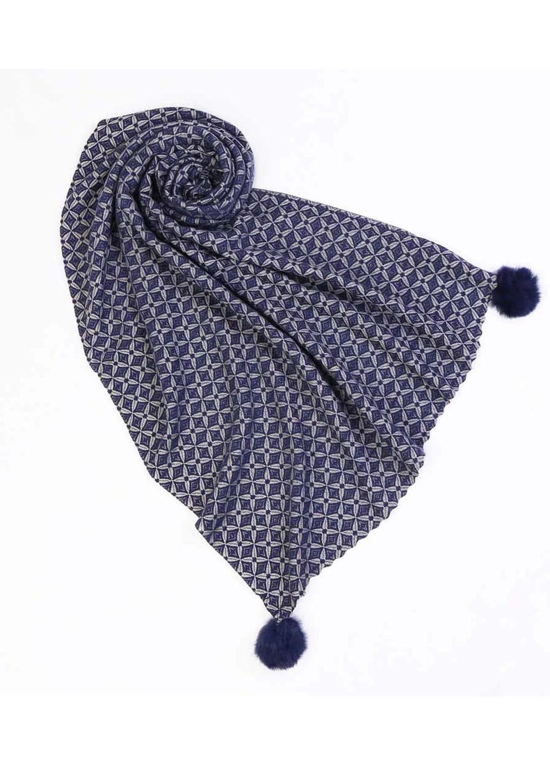 Abaya pk  Woolen  Hijab ABA22WH NAVY-BLUE TRANSVERSE - Woolen Hijabs