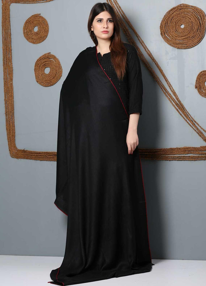 Sanaulla Exclusive Range Plain Woolen  Shawl SU21SH 334155 - Woolen Shawls