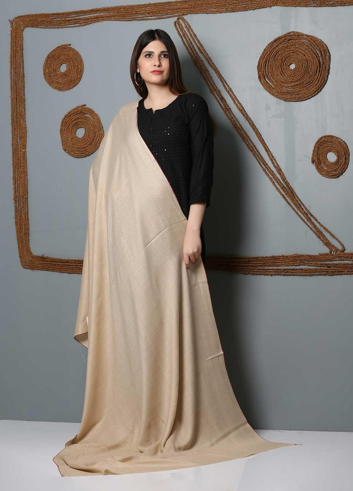 Sanaulla Exclusive Range Plain Woolen  Shawl SU21SH 334159 - Woolen Shawls