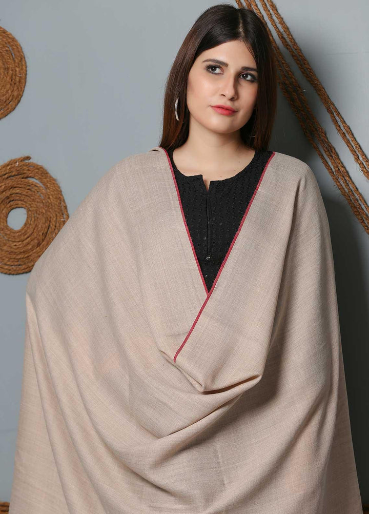 Sanaulla Exclusive Range Plain Woolen  Shawl SU21SH 334160 - Woolen Shawls