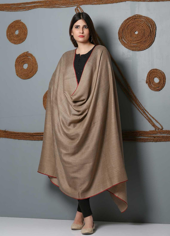 Sanaulla Exclusive Range Plain Woolen  Shawl SU21SH 334163 - Woolen Shawls