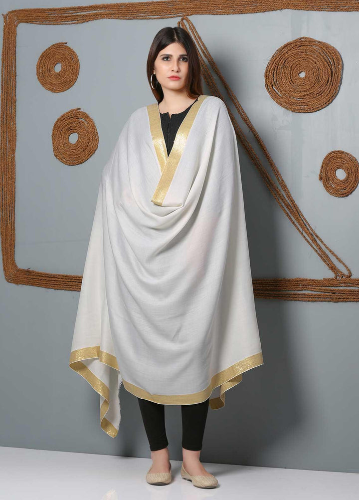 Sanaulla Exclusive Range Plain Woolen  Shawl SU21SH 334178 - Woolen Shawls