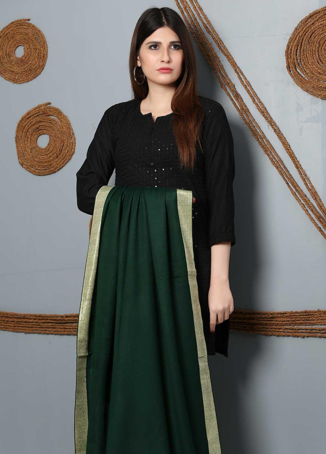 Sanaulla Exclusive Range Plain Woolen  Shawl SU21SH 334179 - Woolen Shawls