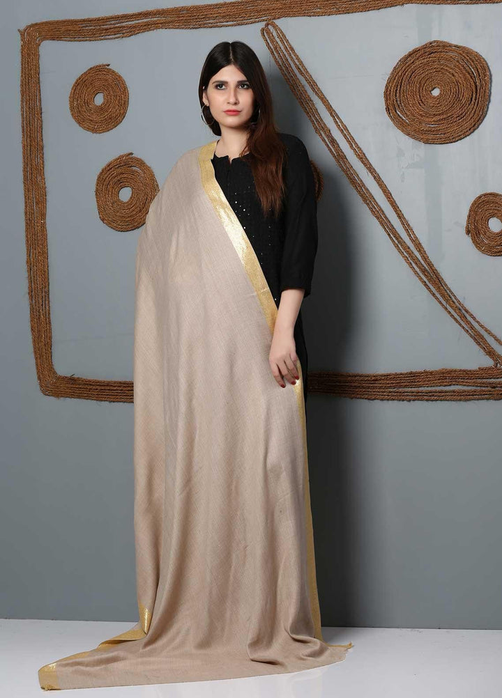 Sanaulla Exclusive Range Plain Woolen  Shawl SU21SH 334181 - Woolen Shawls