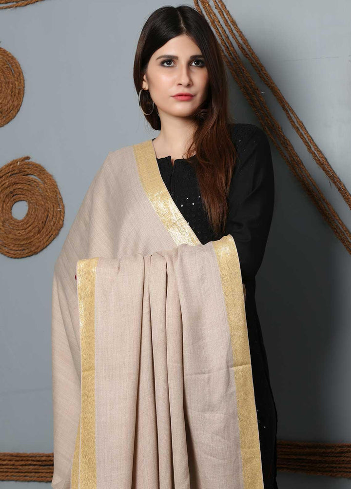 Sanaulla Exclusive Range Plain Woolen  Shawl SU21SH 334181 - Woolen Shawls