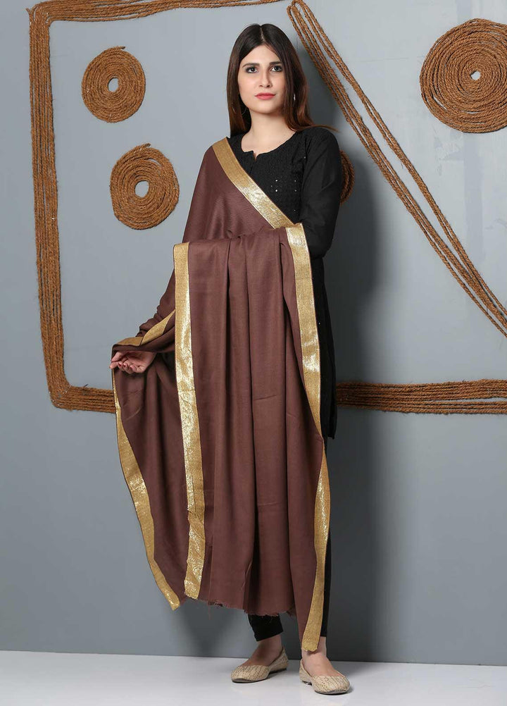 Sanaulla Exclusive Range Plain Woolen  Shawl SU21SH 334186 - Woolen Shawls