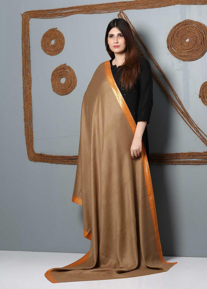 Sanaulla Exclusive Range Embroidered Woolen  Shawl SU21SH 334196 - Woolen Shawls
